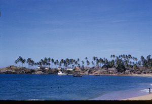 Small South Indian coastal fishing village