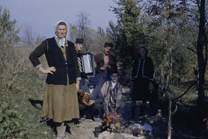 Roasting pig at Šumadija wedding