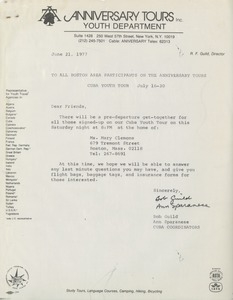 Letter from Robert F. Guild and Ann Sparanese to Judi Chamberlin