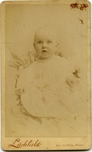 Alice Channing: studio portrait as an infant