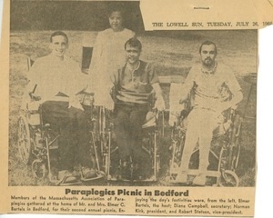 Paraplegics picnic in Bedford