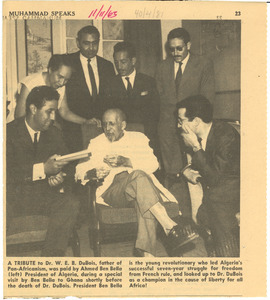 A tribute to Dr. W. E. B. Du Bois