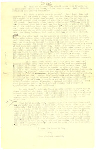 Letter from W. E. B. Du Bois to William R. Castle [fragment]