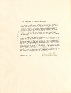Memorandum from W. E. B. Du Bois to Atlanta University Committee on French and German