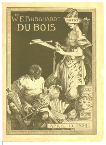 W. E. B. Du Bois dinner program