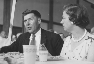 Charles E. Blanchard with wife Dorothy at banquet