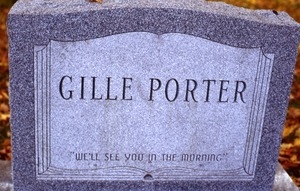 Smith Meetinghouse Cemetery (Gilmanton, N.H.) gravestone: Porter, Gille