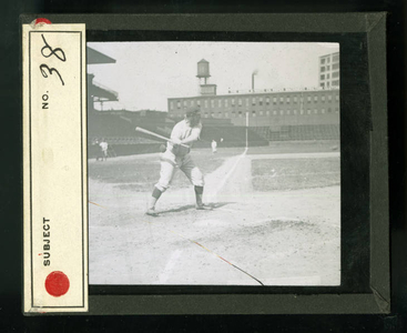Leslie Mann Baseball Lantern Slide, No. 38