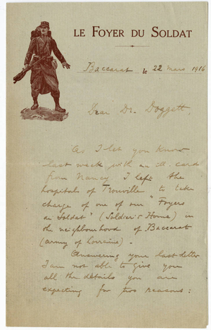 Letter from Leon Mann to Laurence L. Doggett (March 22, 1916)