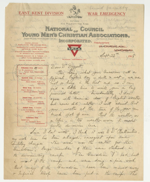 Letter from John W. Jefferson to Laurence L. Doggett (September 22, 1918)