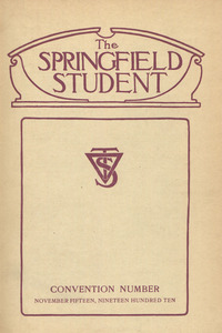 The Springfield Student (vol. 1, no. 2), November 15, 1910