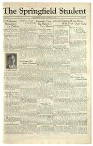 The Springfield Student (vol. 15, no. 02) October 03, 1924