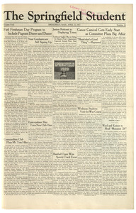 The Springfield Student (vol. 17, no. 24) April 22, 1927