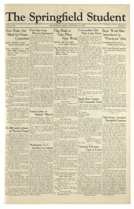 The Springfield Student (vol. 19, no. 03) October 19, 1928