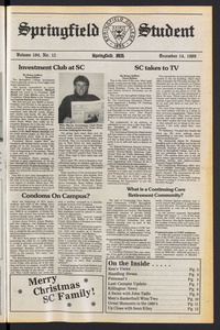 The Springfield Student (vol. 104, no. 12) Dec. 14, 1989
