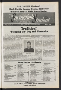 The Springfield Student (vol. 113, no. 17) Apr. 23, 1999