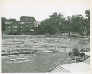 Constuction of Cheney Dining Hall, c. 1967