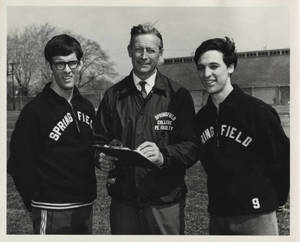 Boa Morrell, Coach Cox, and George Atkinson (c. 1968-1969), Track and Field
