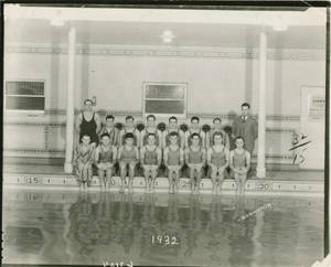 The 1932 Springfield College Varsity Swimming Team