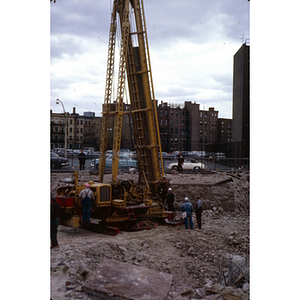 Construction of Speare Hall; April 1963