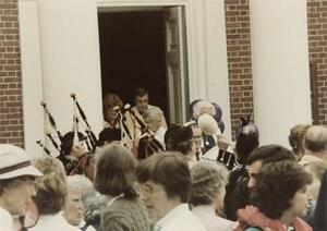 Crowd Outside the Chapel.