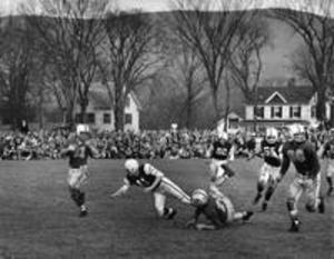 Harlow "Chip" Ide in Amherst Football Game, 1957
