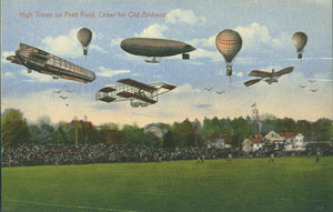 Aerial display over Pratt Field at Amherst College