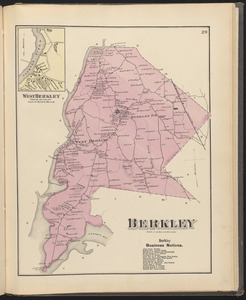 Map of the town of Berkley