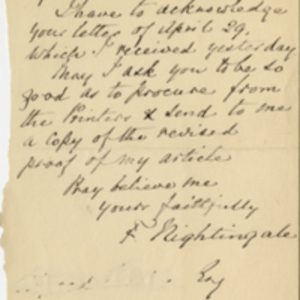Letter from Florence Nightingale to Queen Victoria, 1863 - Florence  Nightingale Letters Collection (University of Illinois Chicago) - CARLI  Digital Collections