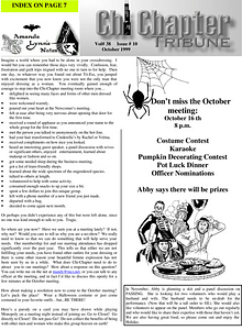 Chi Chapter Tribune Vol. 38 Iss. 10 (October, 1999)