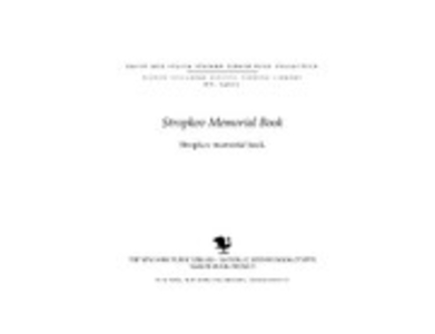 Stropkov memorial book