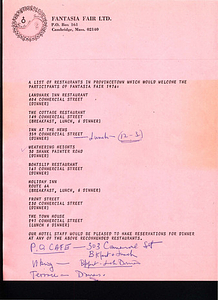 Annotated Fantasia Fair Restaurant List (1976)