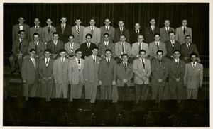 Members of Suffolk University's Business Club, 1952