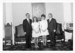 William M. Bulger (at far right) with group at the Massachusetts State House