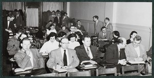 View of students in classroom at Boston Evening College