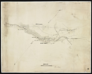 Plan of a branch railroad at East Walpole.