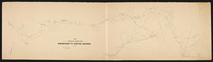 Map showing proposed connections of the Massachusetts Central Railroad / Edward Frost, chief engineer.