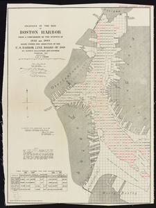 Changes in the bed of Boston Harbor: from a comparison of the surveys of 1861 and 1888