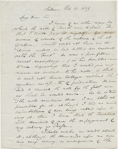 Samuel M. Worcester letter to Edward Dickinson, 1839 February 15