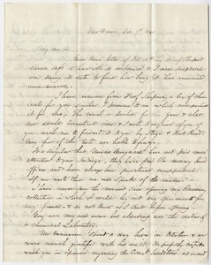 Benjamin Silliman, Jr. and Benjamin Silliman letter to Edward Hitchcock, 1840 December 7