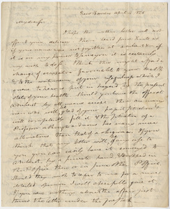 Benjamin Silliman letter to Edward Hitchcock, 1825 April 4