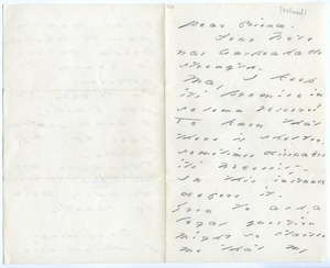 Emily Dickinson letter to Benjamin Kimball