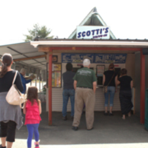 Lunchtime: Always a crowd at Scotti's