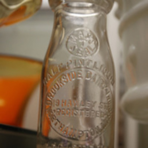 Vintage milk bottle