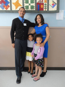 Stephen Barboza, Jaylen Barboza, Lindsey Tavares and Adriana Bates at the Stoughton Mass. Memories Road Show