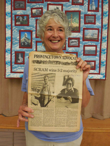 Mary-Jo Avellar at the Provincetown Mass. Memories Road Show