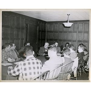 "Tufts Students Seminar Social Problems - Lecture by Mr. Burger, 1945"