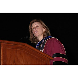 Faculty member speaks at School of Nursing convocation