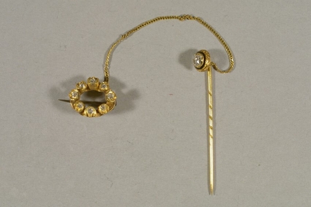Brooch with Attached Stickpin