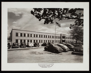 Exterior view of the Shipbuilding Division Administration Building, Walsh-Kaiser Company, Inc. Providence, R. I.